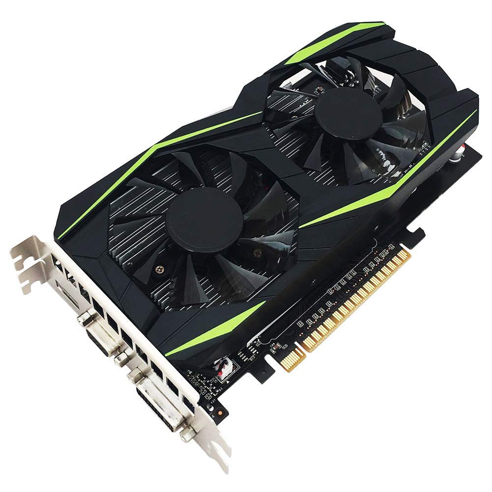 Syfinee Video Game Graphics Card 4GB GDDR5 128bit with Dual Cooling Fan for Computer