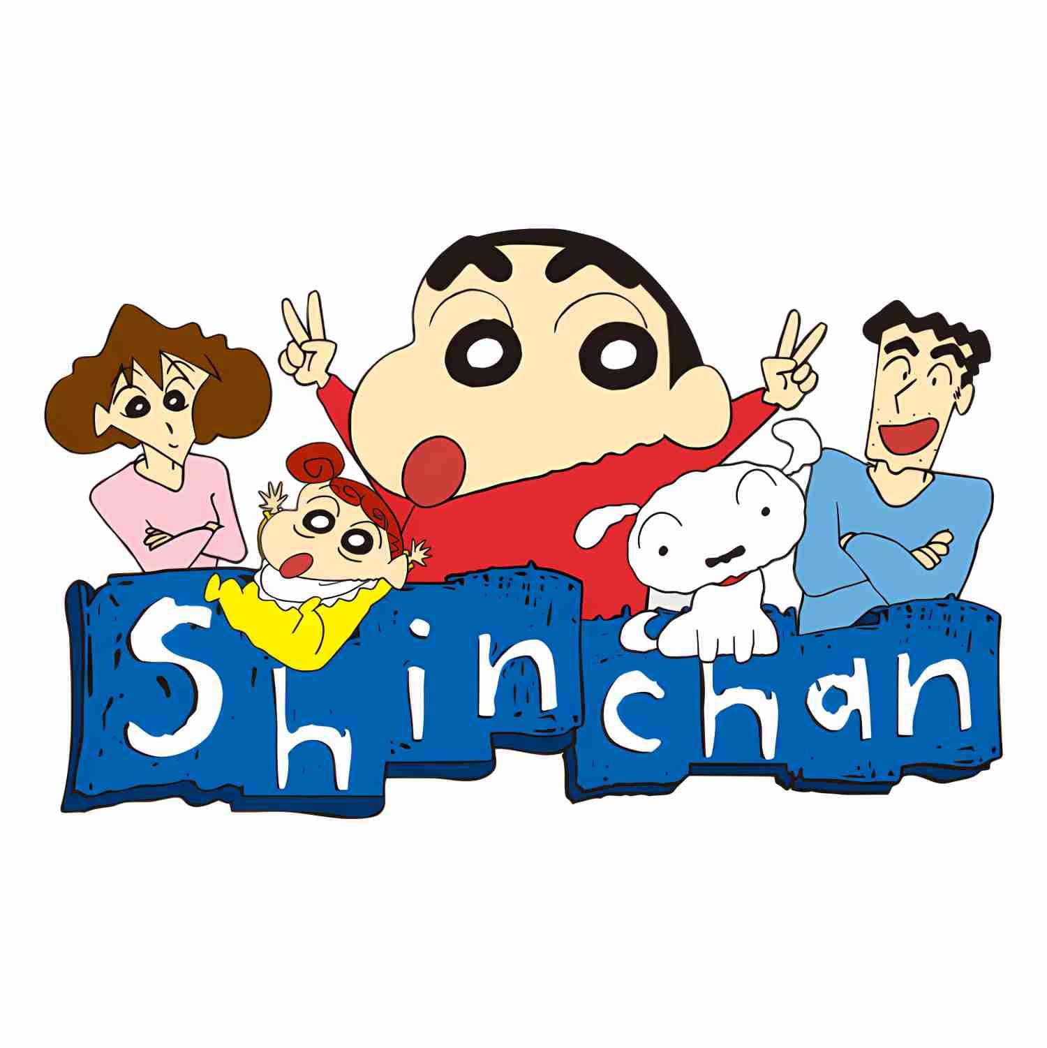 SkyOlla Shin-Chan Wall Art Sticker | 43x60 cm Peel & Stick Self Adhesive Vinyl | Cartoon Wall Decor for Kids Room, Bedroom & Living Room | Multicolor Anime Character Wall Mural-image-39