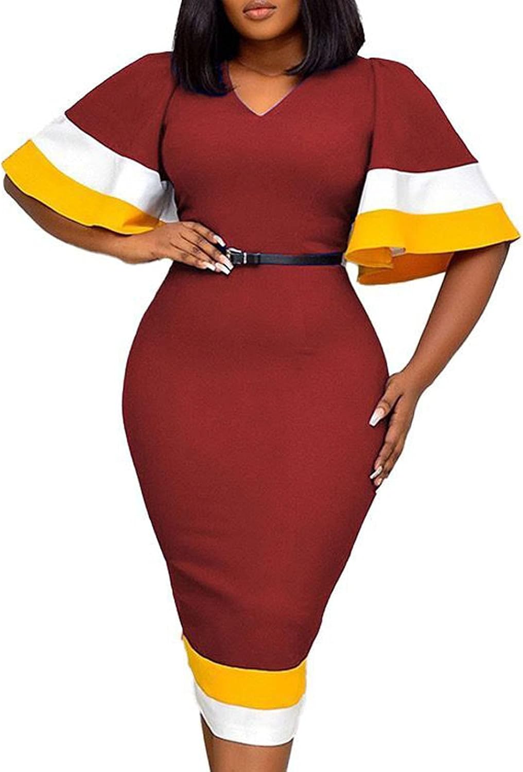 bodycon midi dress work