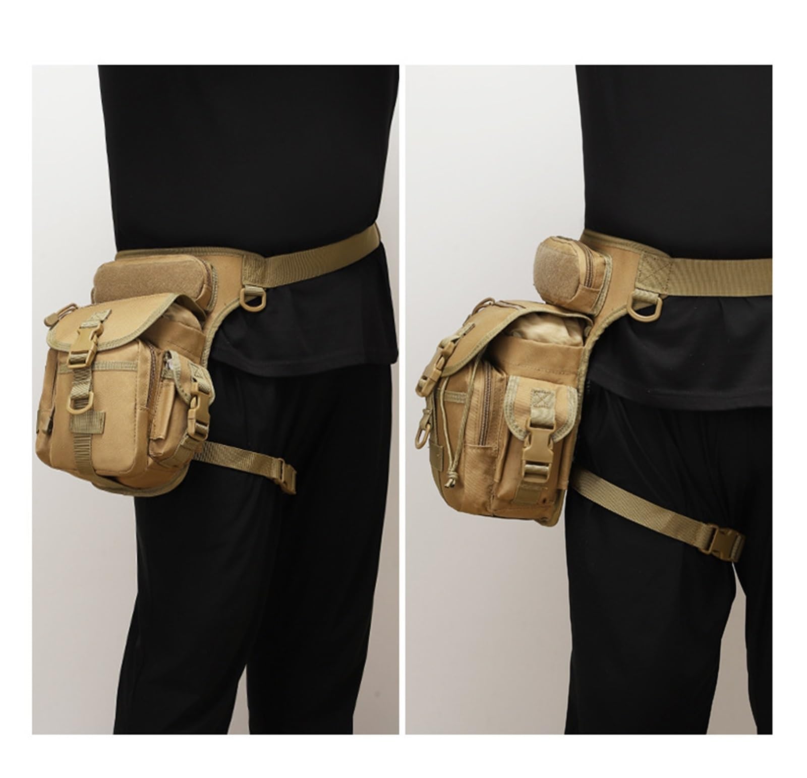 Sacoche De Jambe Multifonctionnelle pour Moto, Sacoche De Ceinture pour Moto D'extérieur(1)