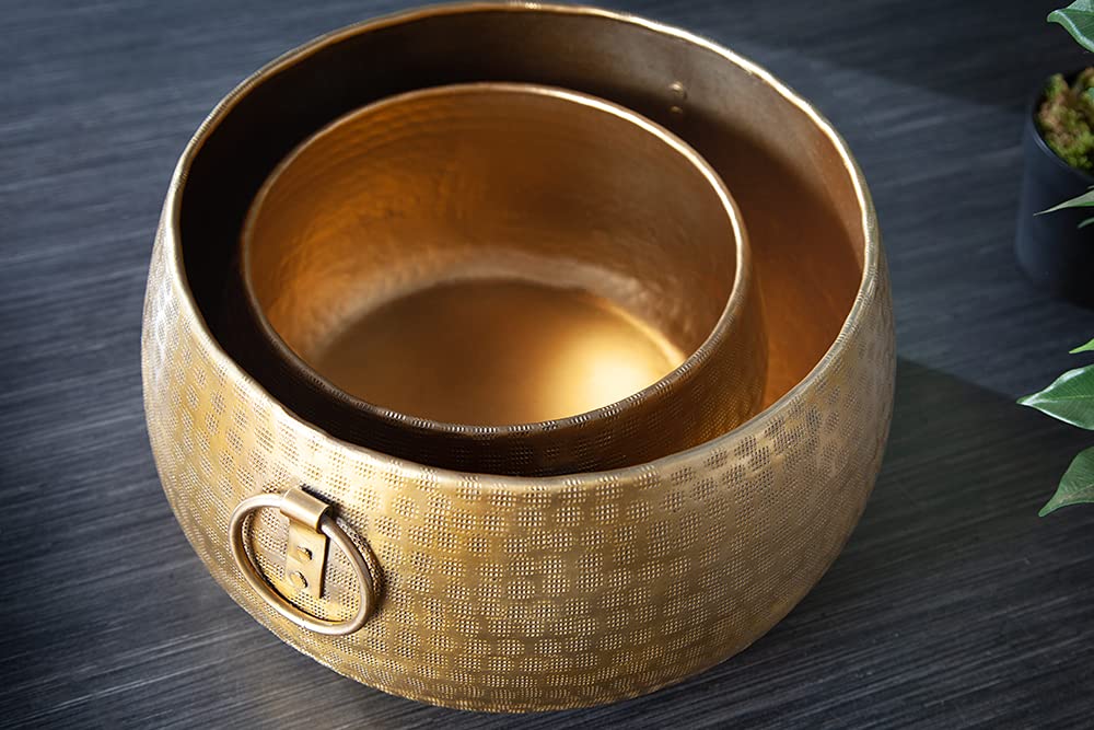 Riess Ambiente 2er Set Schale Orient Gold Hammerschlag Design Deko Schale Dekoschalen Wohnaccessoire