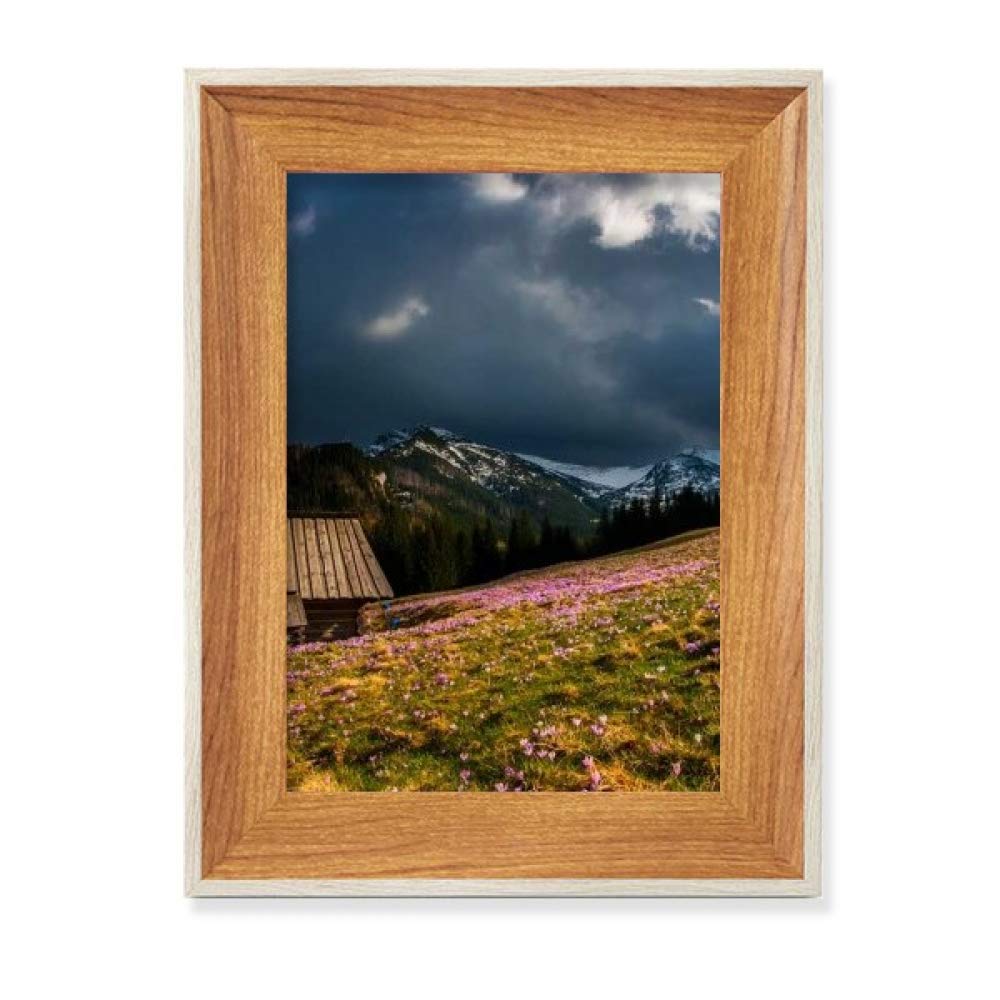 Cadre de Photo en Bois Maison Nature et Fleur Sciences Forestières