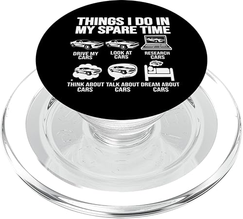 Miniatura 7 de cosas que hago en mi tiempo libre divertido coche chico amante del coche padre PopSockets estándar PopGrip