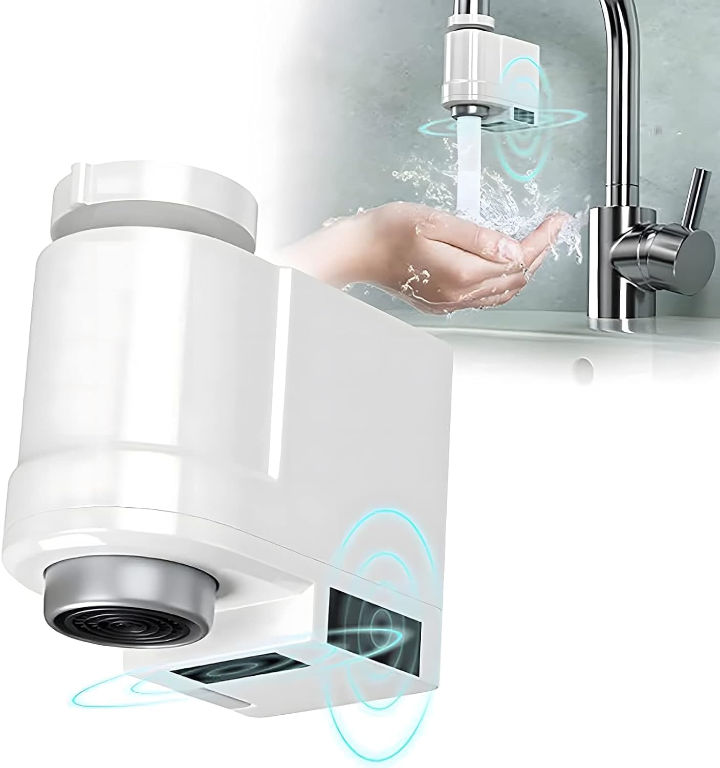 NovalLife Smart Sensor Faucet Sensor Automatic Water Saver Tap -overflow Kitchen Bathroom Inductive