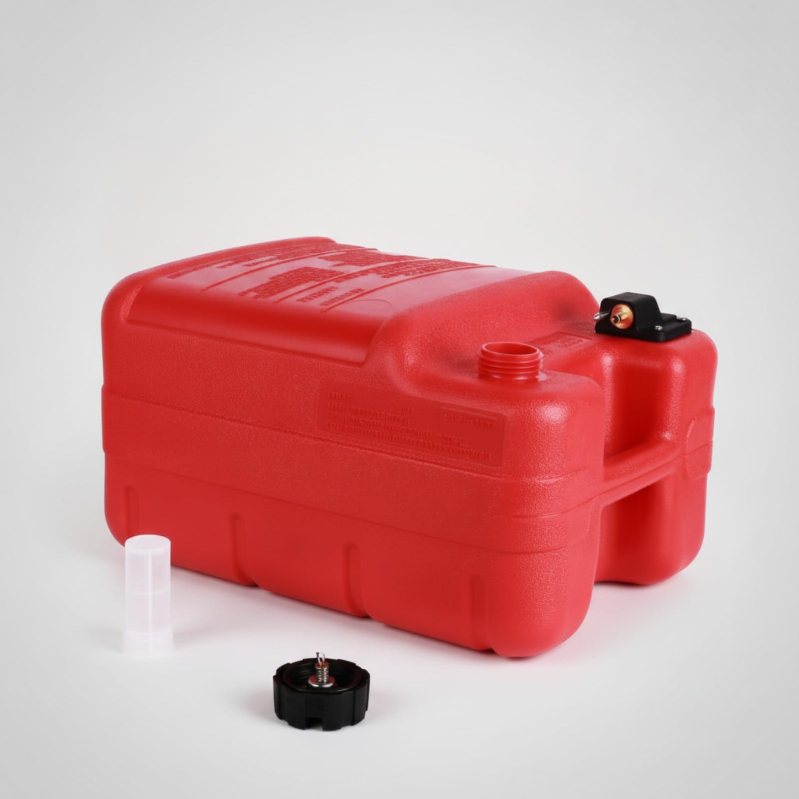 Serbatoio Carburante Fuoribordo Serbatoio Benzina Barca Tanica Motore Nautica Portatile in Plastica con Manico Riempimento Superiore Sicuro con Tappo
