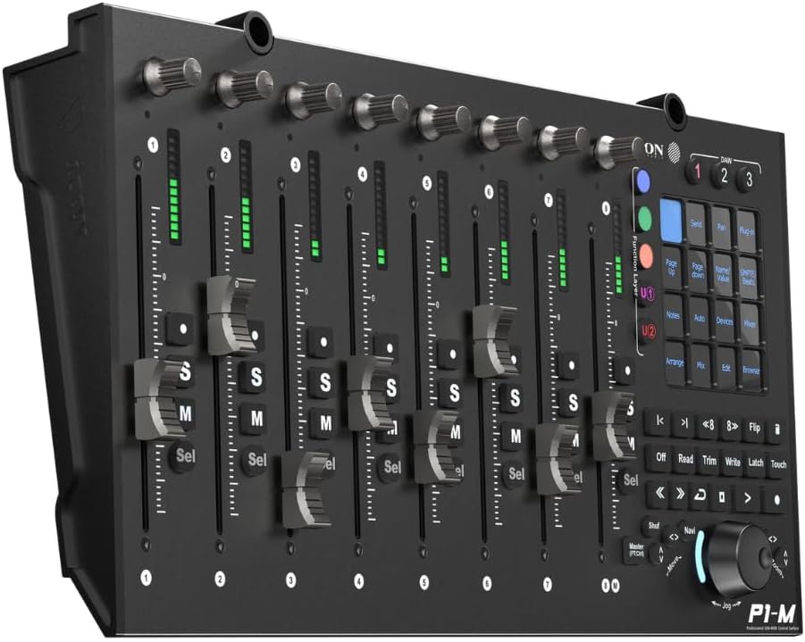 Ngemuva view of iCON P1-M showing USB and other ports