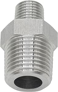 Hgudesign 304 Stainless Steel Hex Nipple, High Pressure Pipe Fitting With 3 4 X 3 4 Npt Male Thread Pipe Adapter 1 Piece - View #8