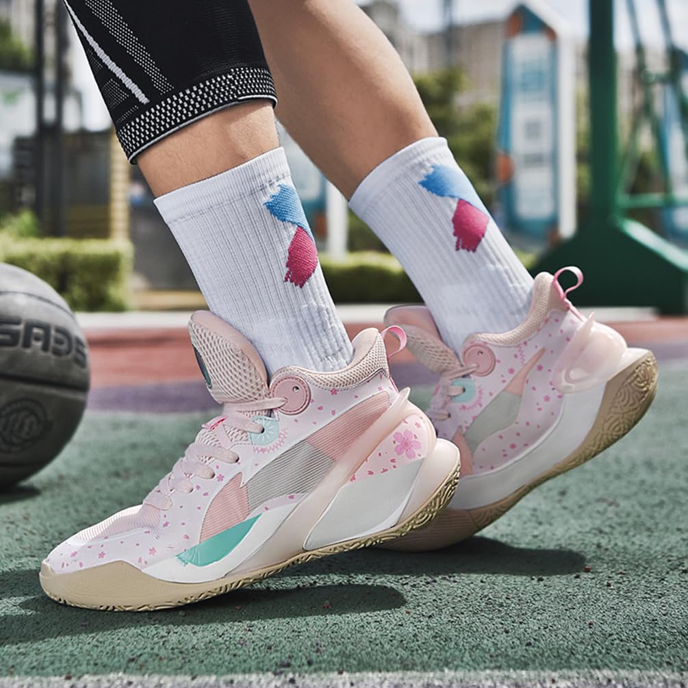 Męskie buty do koszykówki, buty sportowe, amortyzujące wstrząsy, oddychające, do koszykówki, męskie, lekkie buty sportowe, do biegania, antypoślizgowe, sportowe sneakersy, Bsk F3, 38 EU