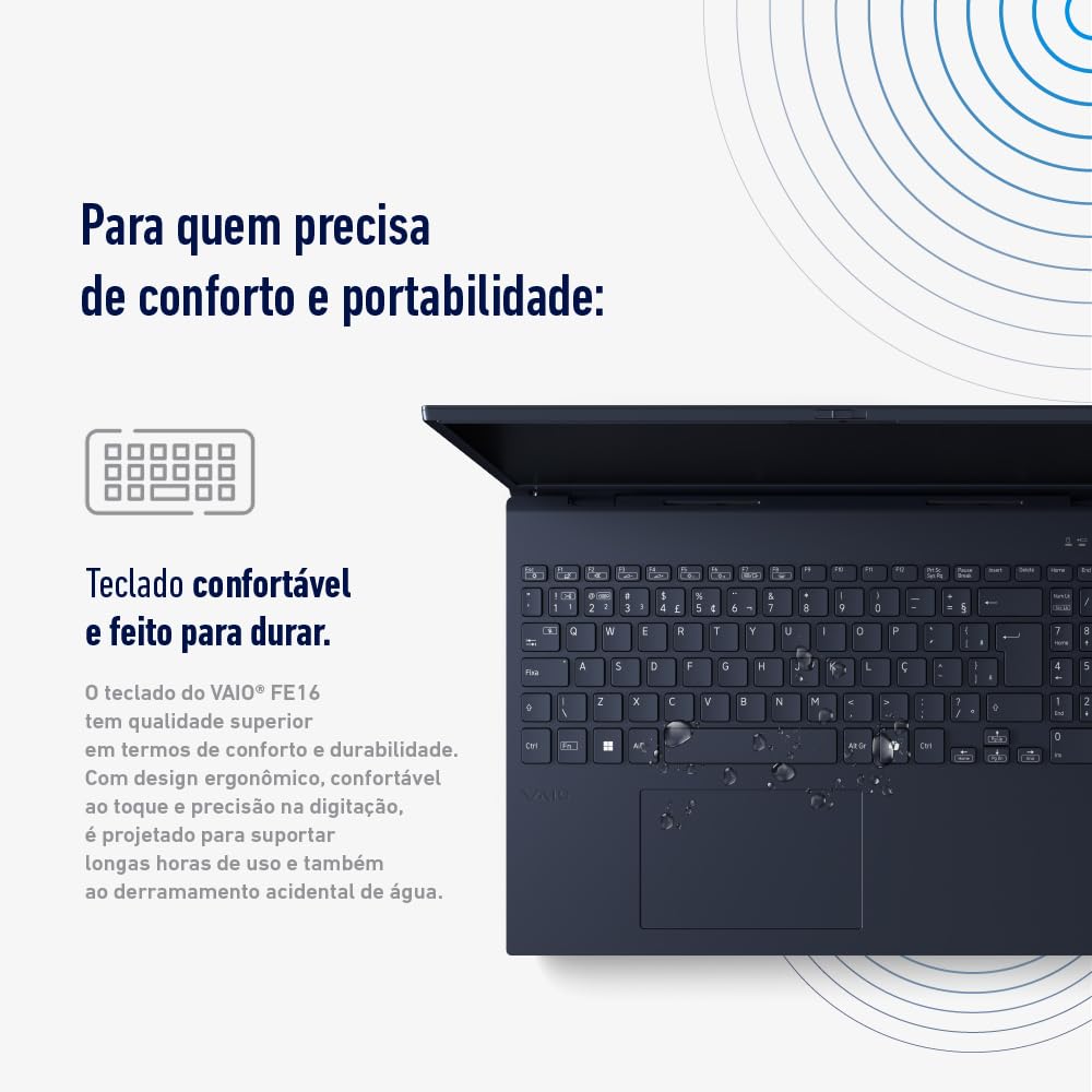 Notebook VAIO FE16 AMD® Ryzen 7-5825U Linux 32GB RAM 512GB SSD 16