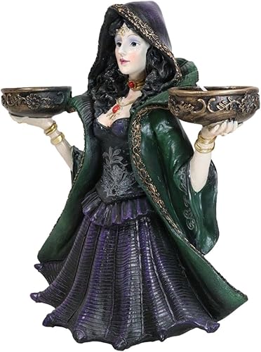 Miniatura 6 de Ebros Gift Hocus Pocus Toil and Trouble Grand High Witch Astral Hechicera Doble Votiva Estatuilla Portavelas 9.5 pulgadas de alto acento macabrro de