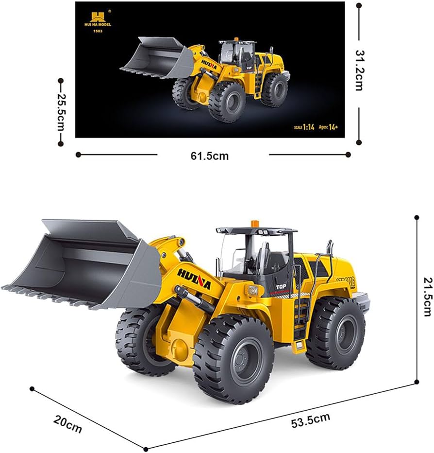 Amazon.co.jp: wheelfun 1/14 HUINA Toys 2.4G 10CH ラジコンローダー