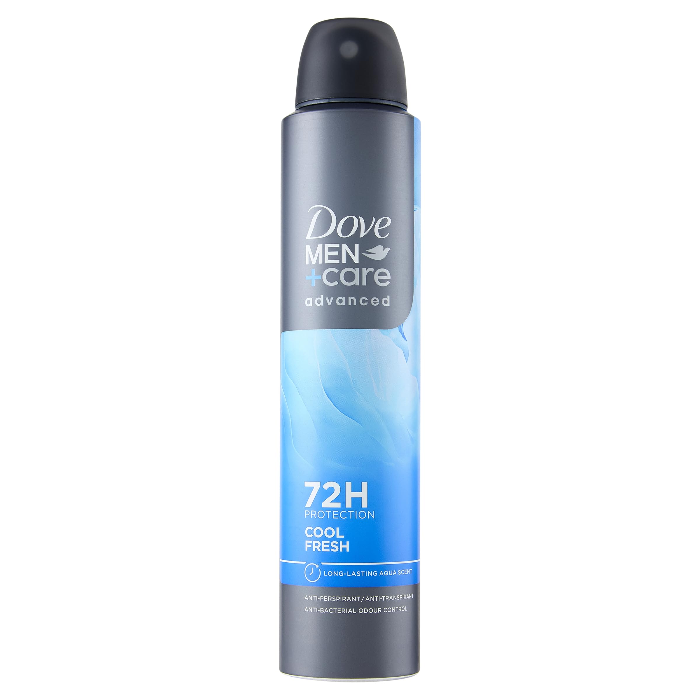 Dove Men+Care Cool Fresh Deodorant für Männer mit 1/4 Feuchtigkeitscreme Antitranspirant Aerosol für 72h Schweiß- und Geruchsschutz 200ml