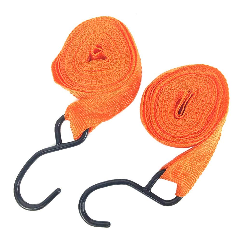 Cinghie di Ancoraggio Cinghia di Ancoraggio con 2 Cinghie a cricchetto con Ganci a Forma di S per Attrezzature da Prato Imballaggio del carico per Camion, Bagagli