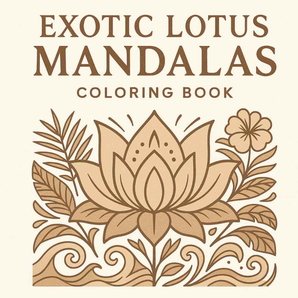 Exotic Lotus Mandalas: An Exotic Lotus Mandala Coloring Book for Mindful Relaxation