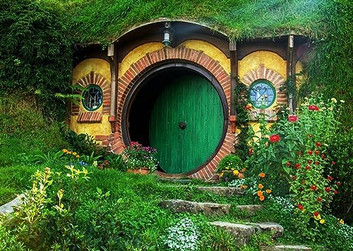 BELECO 5x3ft Fabric Hobbit Cave Backdrop Rural Hobbit - View #12