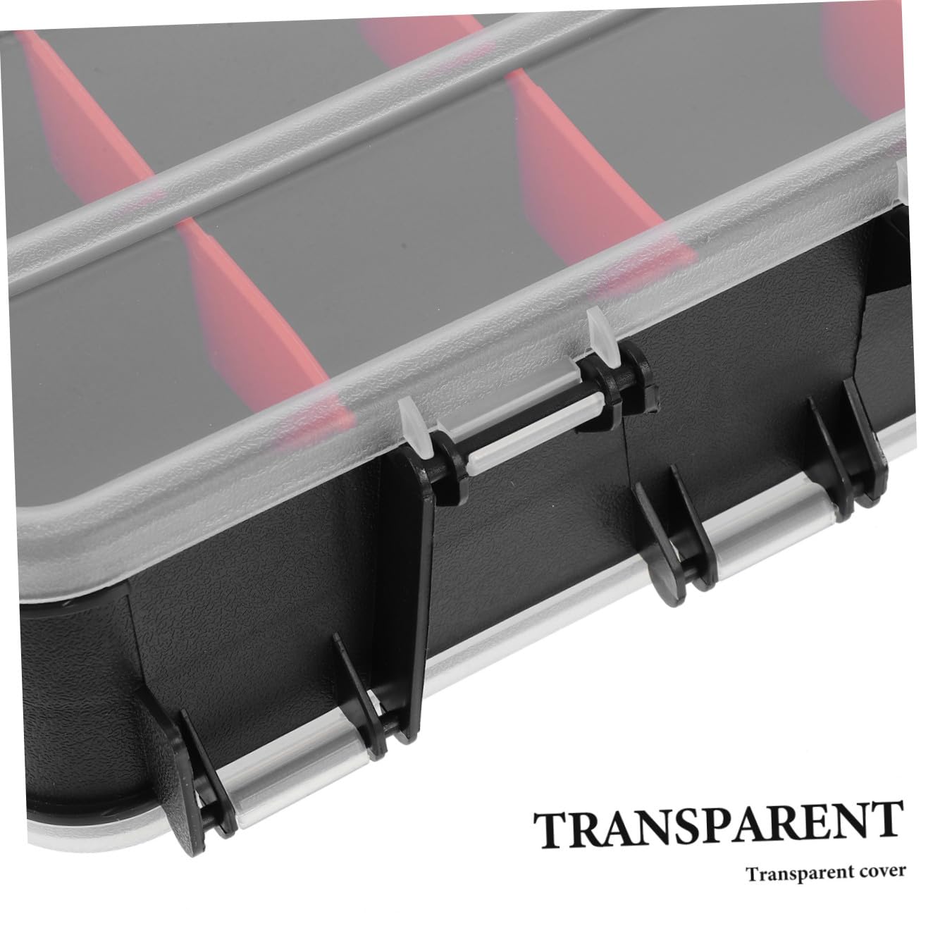 Scatola Portaoggetti in Plastica Con Maniglia Organizer Bifacciale e Divisori Rimovibili Per Viti Dadi Bulloni Chiodi e Piccole Parti