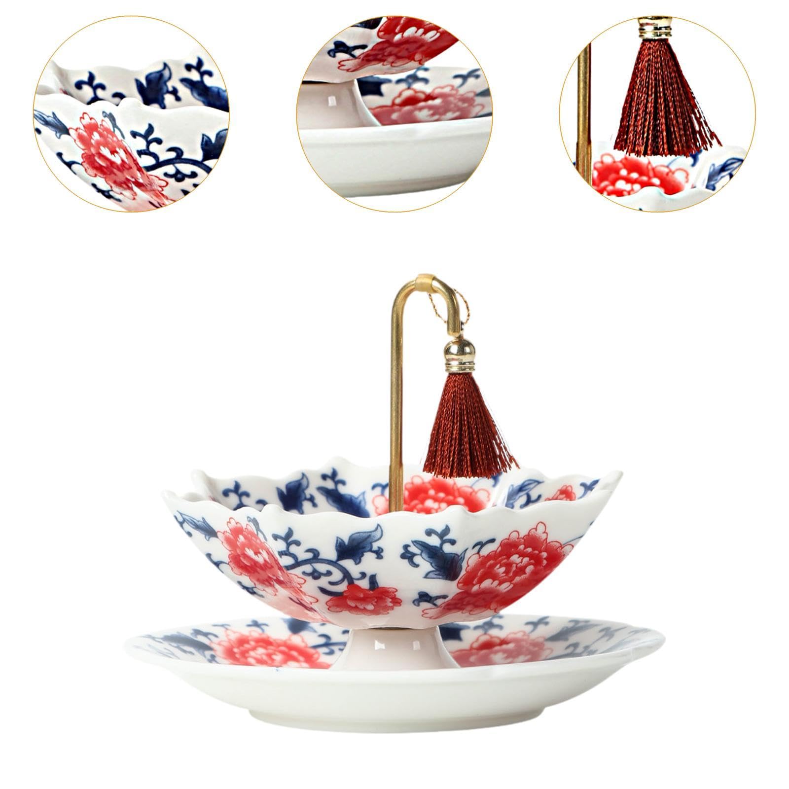 Amagogo Teesieb Teesieb Mesh Tee Infuser Chinesischer Teefilter Lose Blattfilter mit Feinmaschigem Sieb Und Tablett zur Rückhaltung von