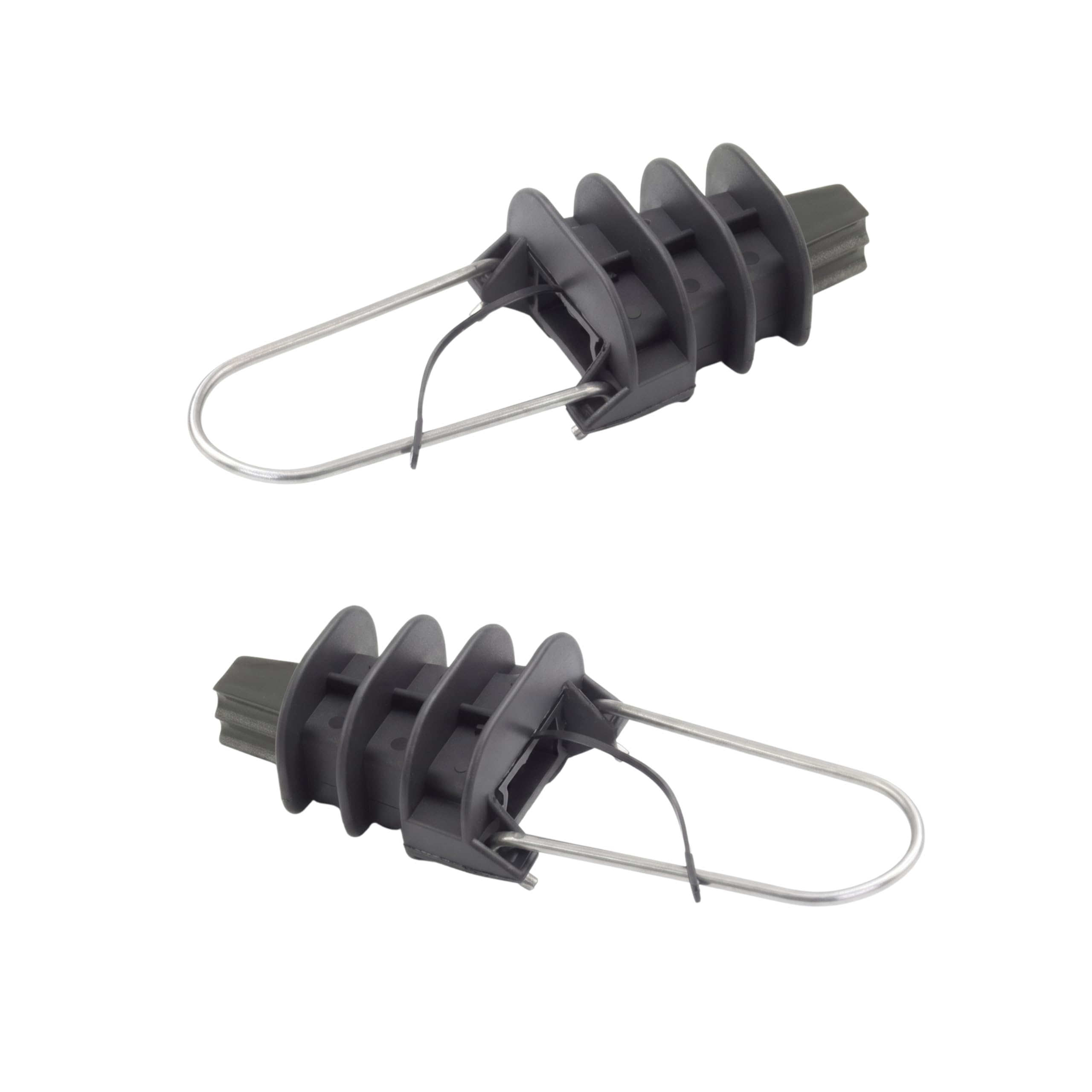 Silex | Pinza de Anclaje PE SXL25 para 4 cables | Tendido Aéreo Exterior | Para Instaladores Profesionales | Amarre Seguro Multicable de 5 a 10 mm | 10 uds
