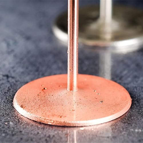 Miniatura 6 de 1 paquete de vasos de Martini de acero inoxidable irrompibles de metal irrompible, duradero, único (dorado)