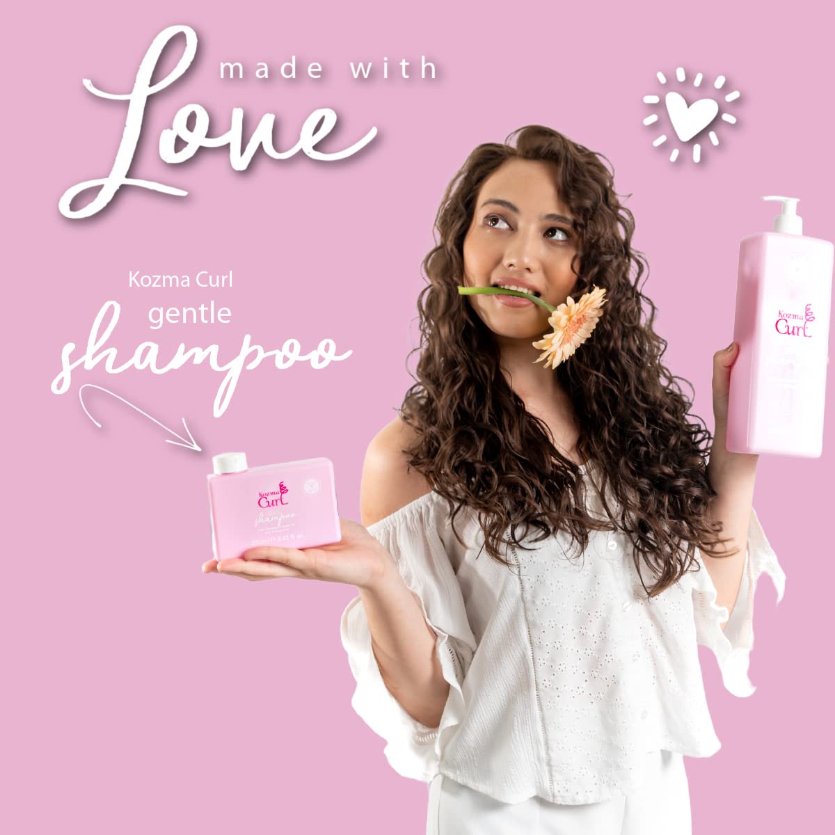 Kozma Curl Gentle Shampoo, 8.45 fl oz 250ml, Sulfate Free, Shampoo for Curly Hair, For All Curl Types, Curly Hair Products - Image 5