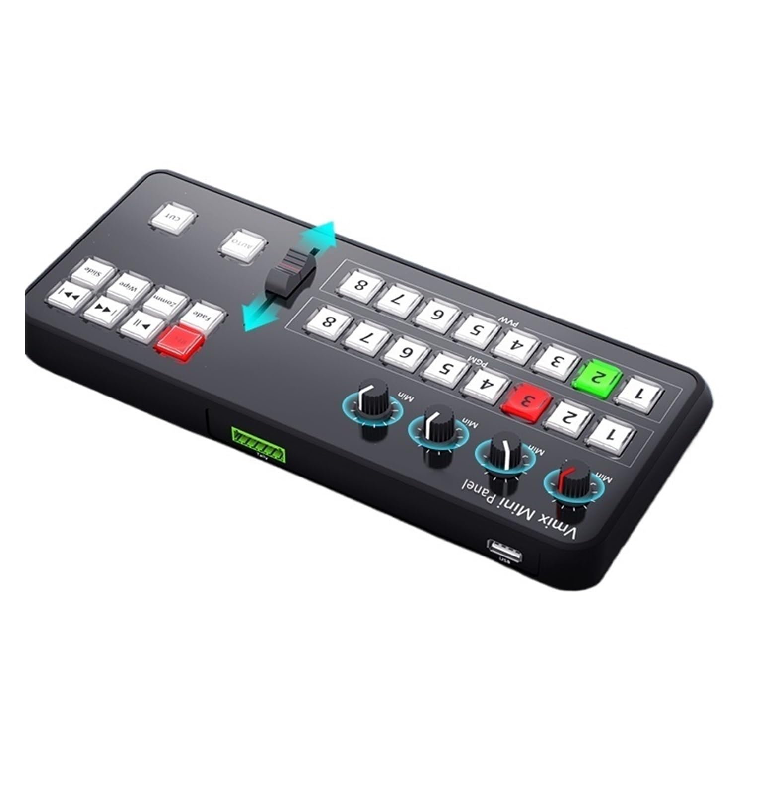 Panel sterowania wideo Vmix Mini Switcher Centrala nagrywania MIDI2.0, Selektor wielu portów(Tallly Vesion)