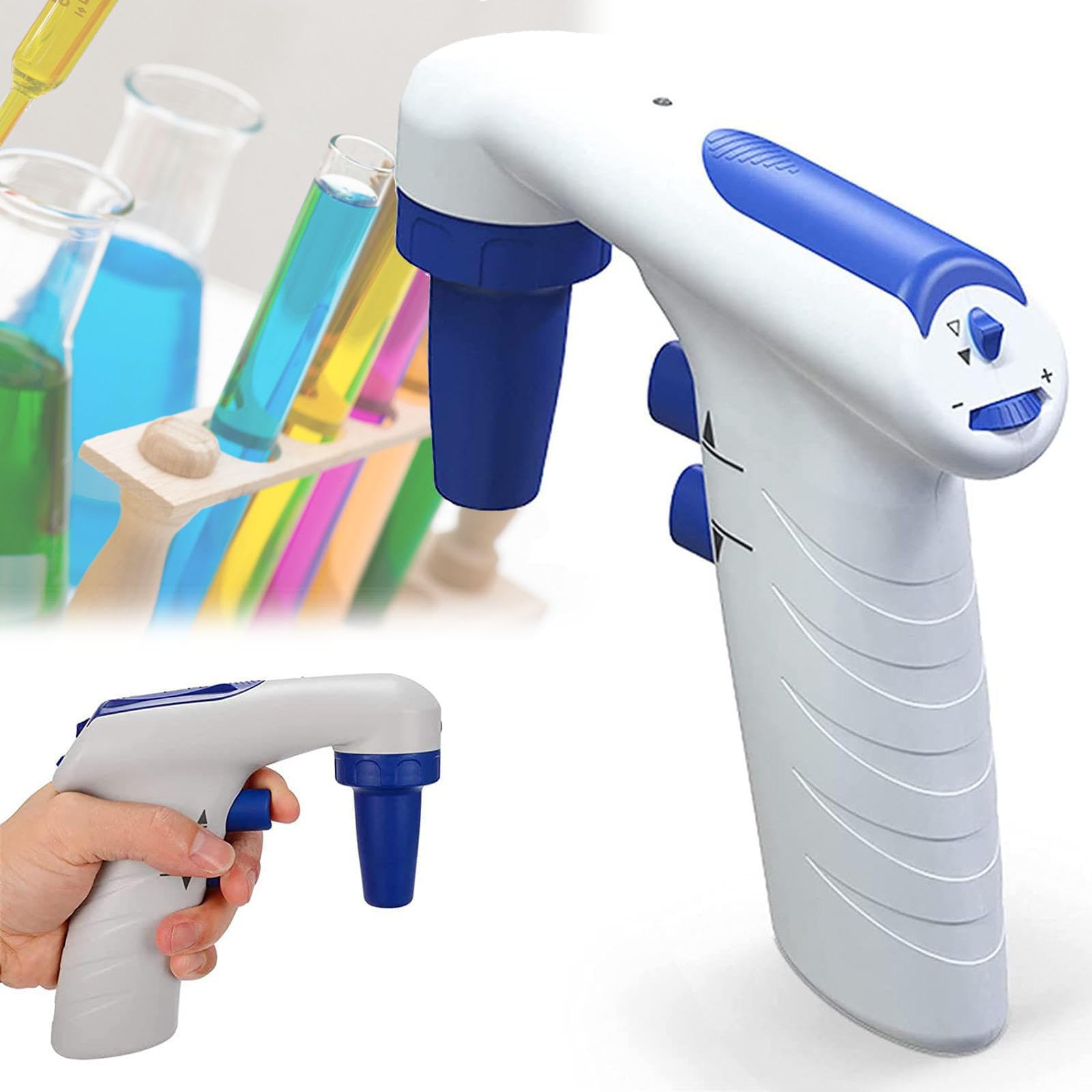 Pipeta eléctrica de Alta precisión, Controlador de pipeta de llenado de pipeta motorizada de Gran Volumen de 0.1-200ML para Laboratorio químico de biología
