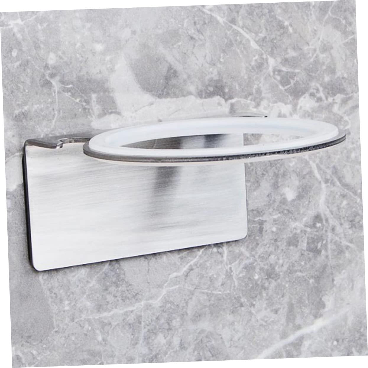 Cabilock 3 Piezas 304 Soporte para Secador De Pelo Gabinete De Almacenamiento del Fregadero Cepillos para Alisar El Cabello Montado En La Pared Bandeja De Almacenamiento Acero Inoxidable