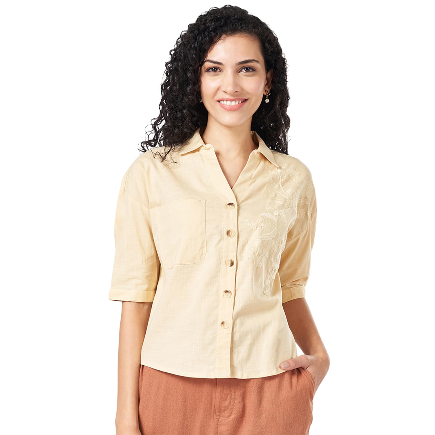 Women's Solid Slim Fit T-Shirt