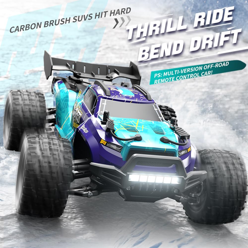 1/18 zdalnie sterowany samochód 40 km/h, RC wysoka prędkość Offroad Drift, silnik ze szczotką węglową 2,4 G, 4WD Off Road Race Buggy, 3 baterie