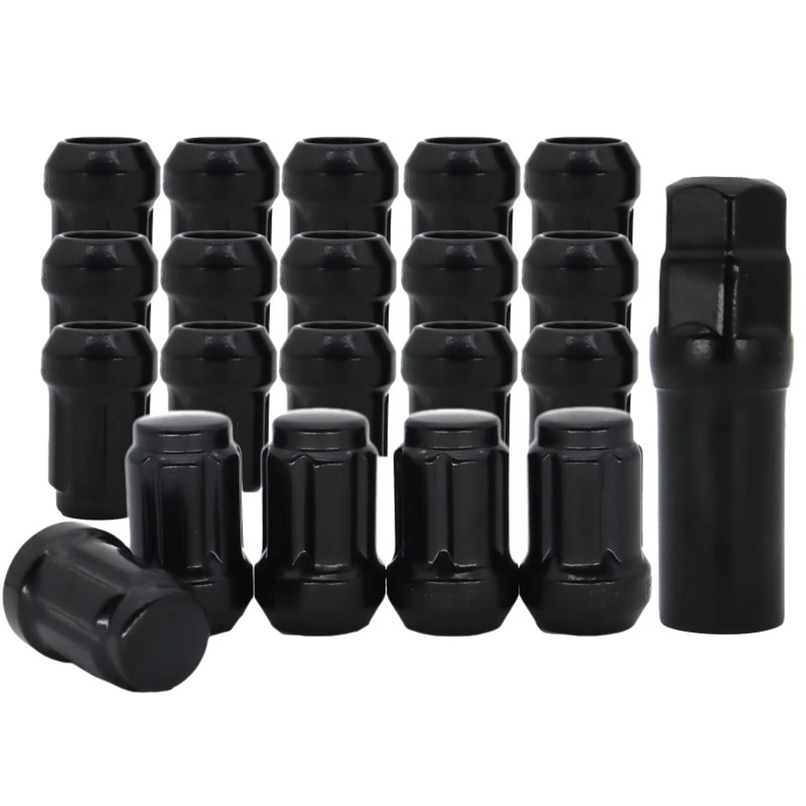 Tornillos llanta Compatible Con Acura Para RSX 2002 2003 2004 2005 2006 20x Negro 6 Tuercas De Rueda Estriadas Pernos Para Cubo De Neumático Piezas De Repuesto Para Automóvil