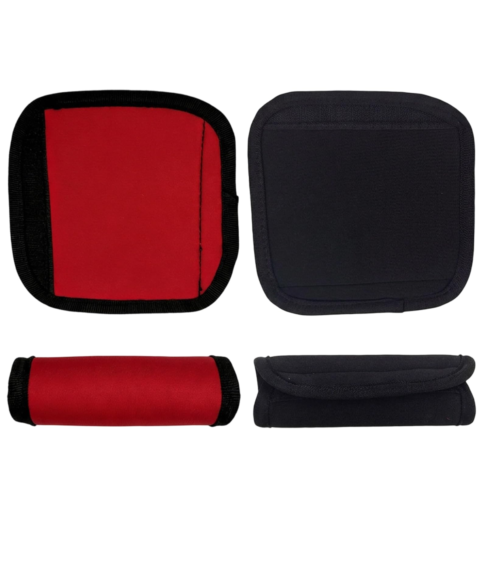 4-Piece Luggage Handle Wrap Set, Red and Black Suitcase Handle Covers, Bag Handle Protectors and Identifiers for Travel and Business Trips-image-37