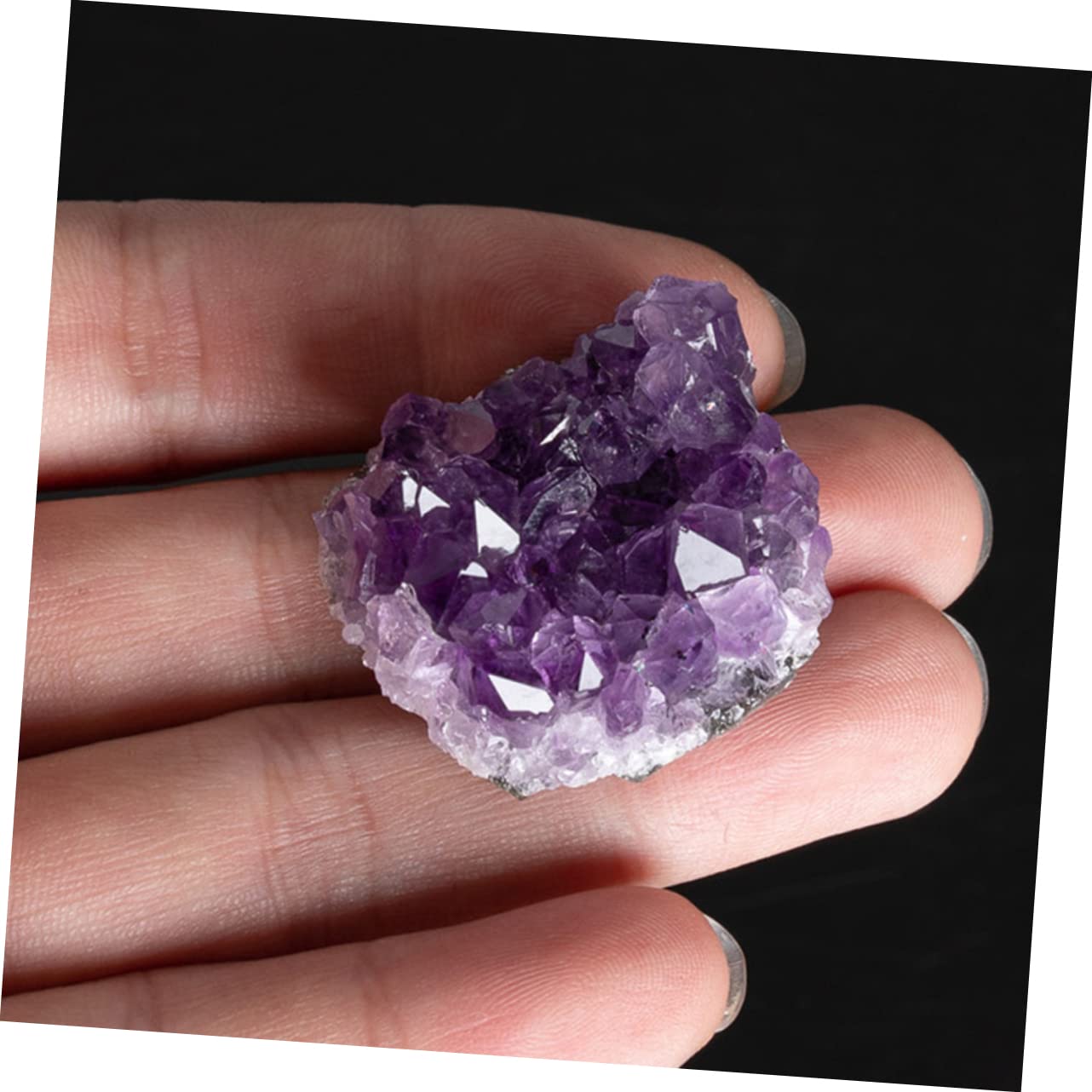 4 Sätze Natürlicher Kristallcluster Halb Mega Rohe Kristalle Edelstein Geode Kristalle Große Kristalle Felsen Und Kristalle Wertvoll Natürliche Mineralien Violett 2 Stück * 4