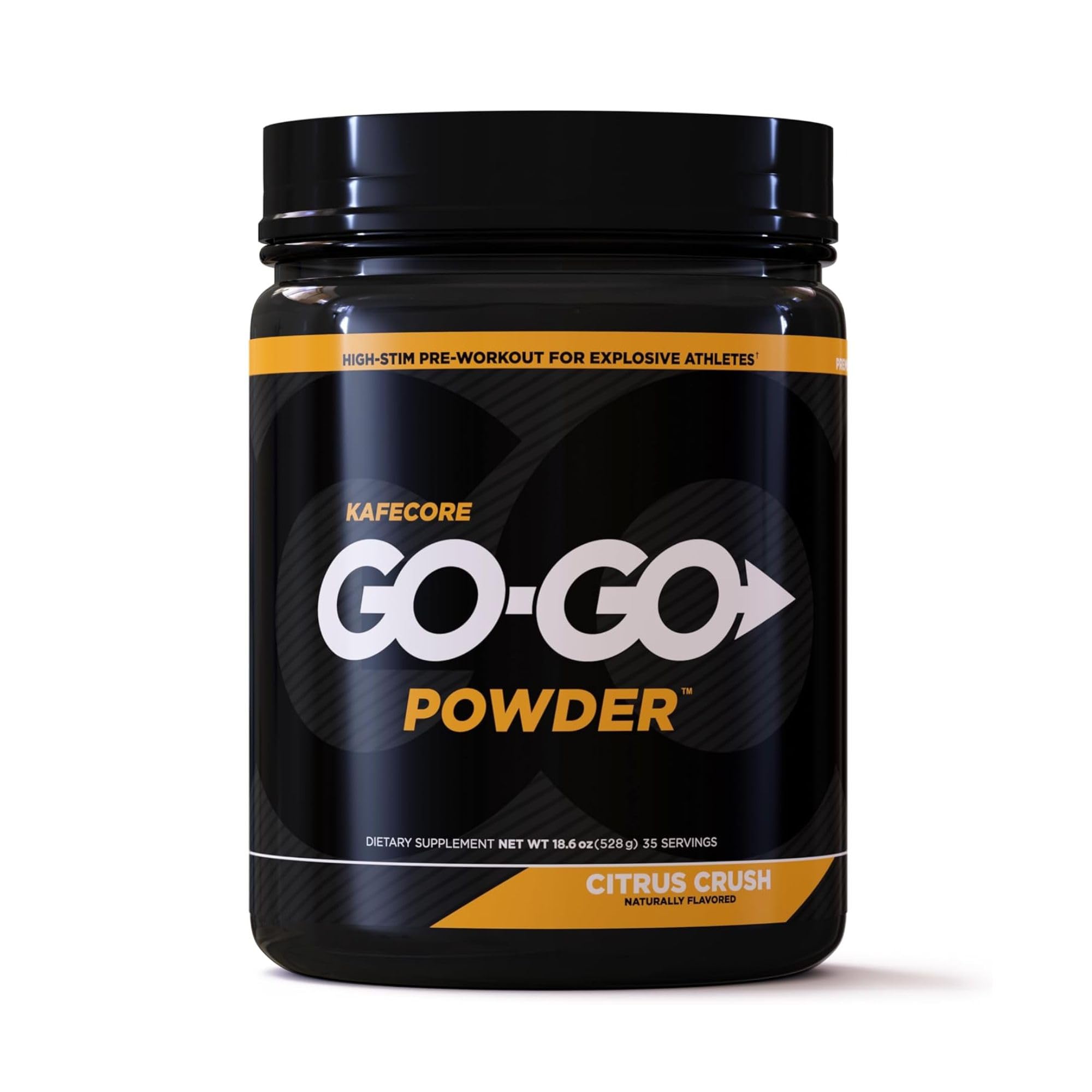 KAFECORE GO – GO POWDER Pré-treino com creatina monohidratada e L-citrulina DL-malato 2:1, 35 porções, 527 g