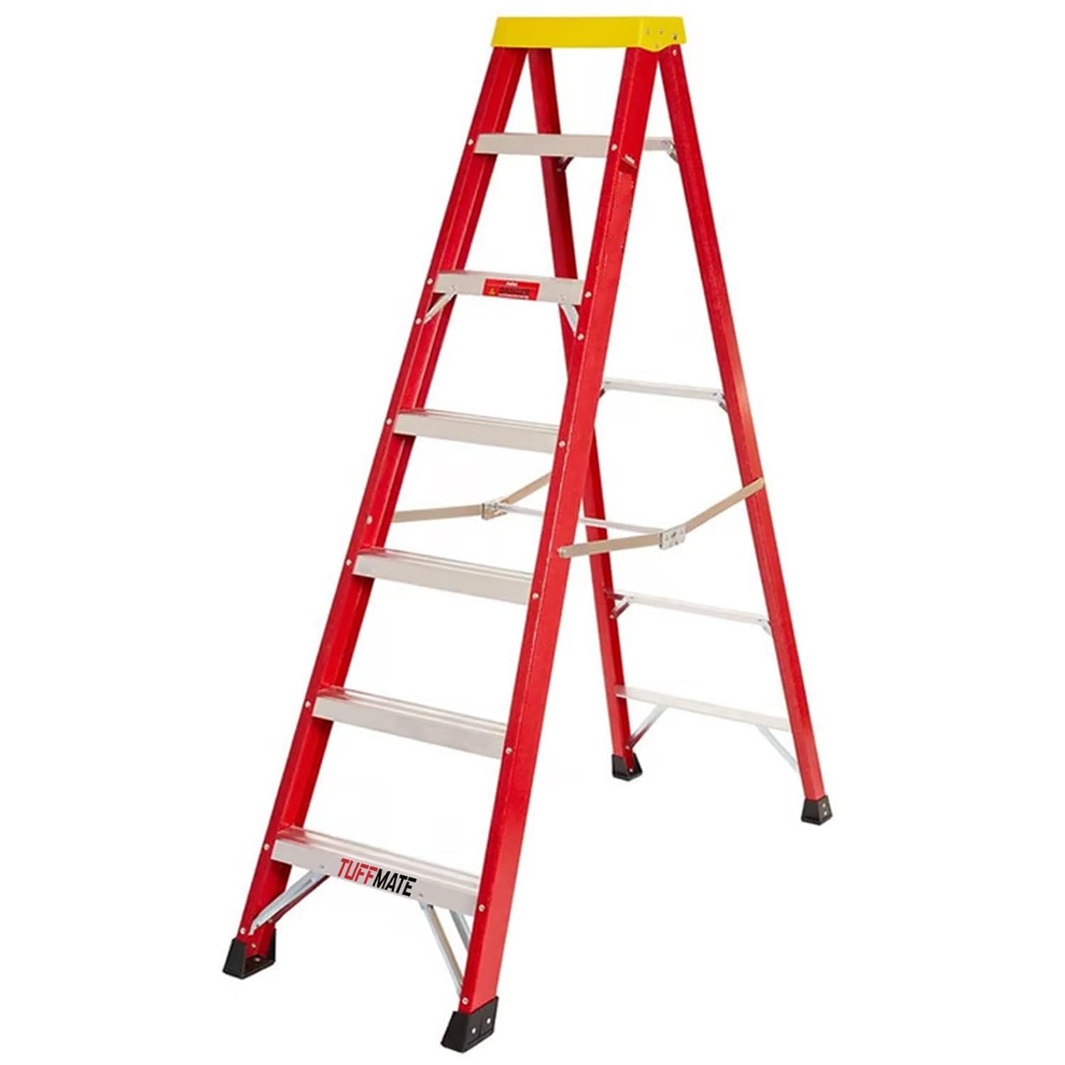 Fibreglass Step Ladder Lightweight Stable & EN-131 Certified – Professional-Grade Ladder for Electrical & Industrial Use 7 Tread 2160mm