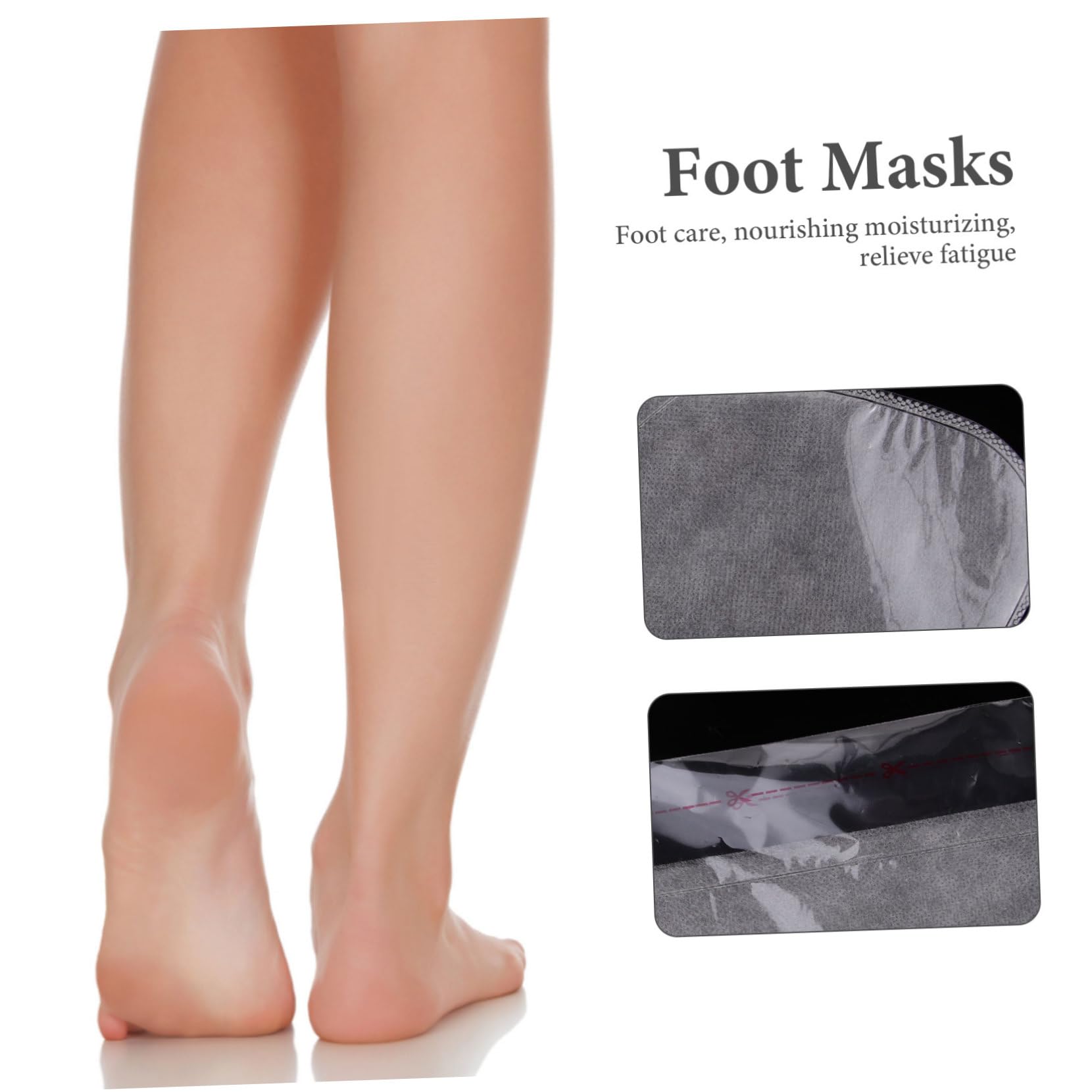 Healvian 10Pairs Foot Covers Moisturizing Dual Foot for Overnight Care Cracking Foot Treatment Socks Soft and