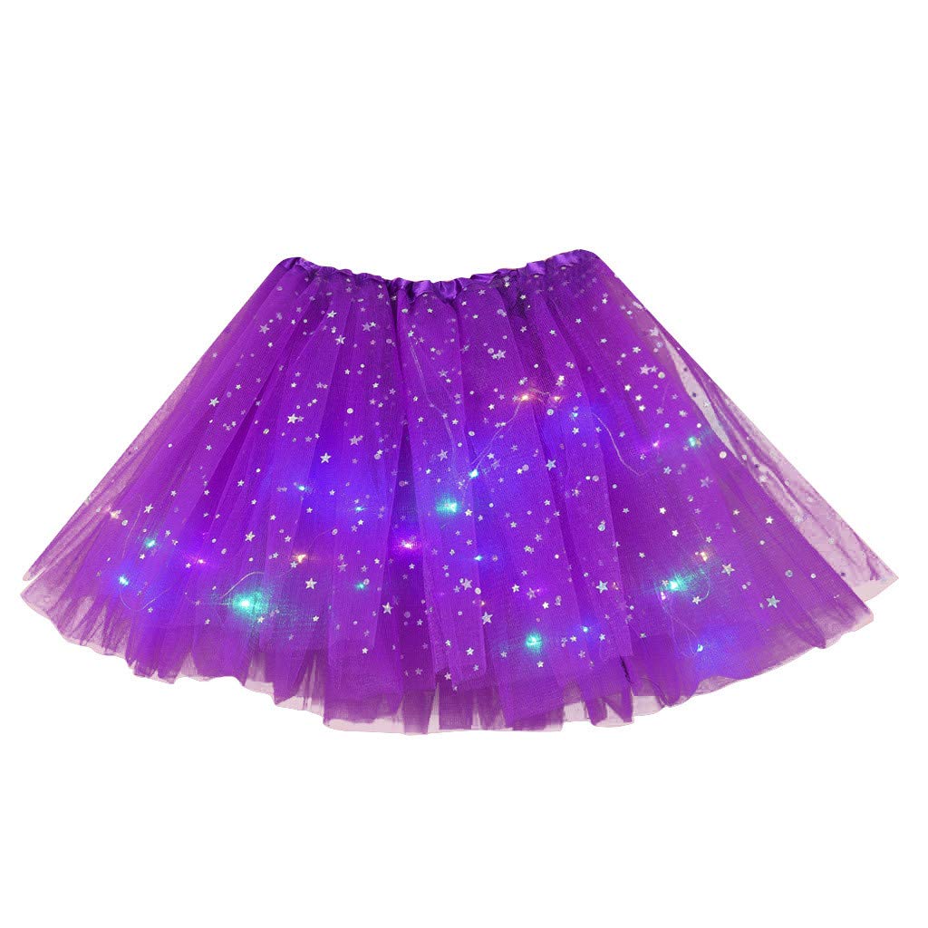 Graysky LED Light Up Petticoat for Women and Girls, 1950s Vintage