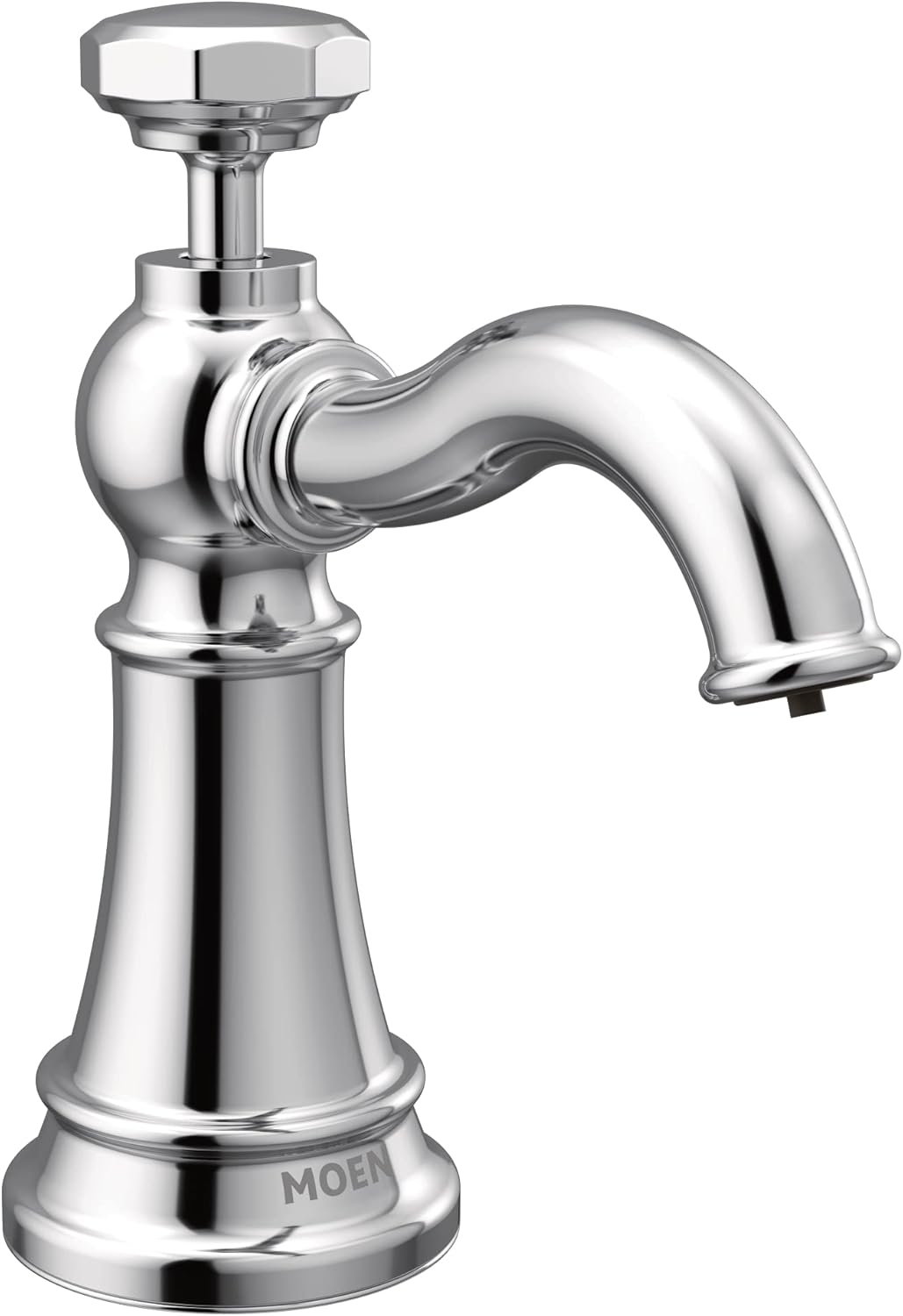 Moen S3955SRS Paterson Deck Mounted Kitchen Soap Dispenser with Above the Sink Refillable Bottle, Spot Resist Stainless