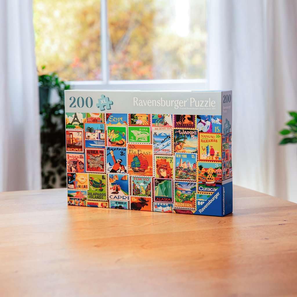 Ravensburger Feel Well & Puzzle & Board - Travel Stamps, 200 piece for Adults and Kids Age 9 Years Up, Multicolor, 42,2 x 29,2 x 0,3 cm - Image 3