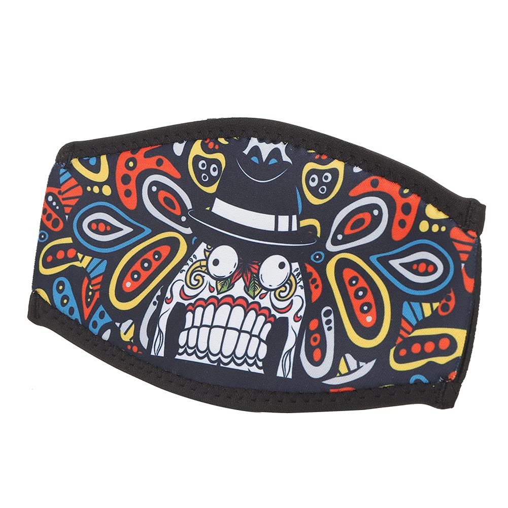 Diving Head Strap, Double Sided Neoprene Snorkeling Mirror Belt for Men and Women Water Sports (Cartoon Printing - Funny Teeth)