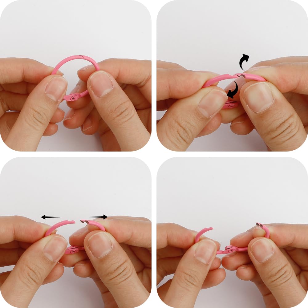 60 Stück 25mm Buchringe,Buchbinderinge,Karteikarten Ringe,Buchring,Ringbuchmechanik,Buch Binden,Buchbinder,Ringbinder,Ringbindung,Heftringe,Ringbuch Ringe,Karteikarten Ring,Bindering,Offener Buchring