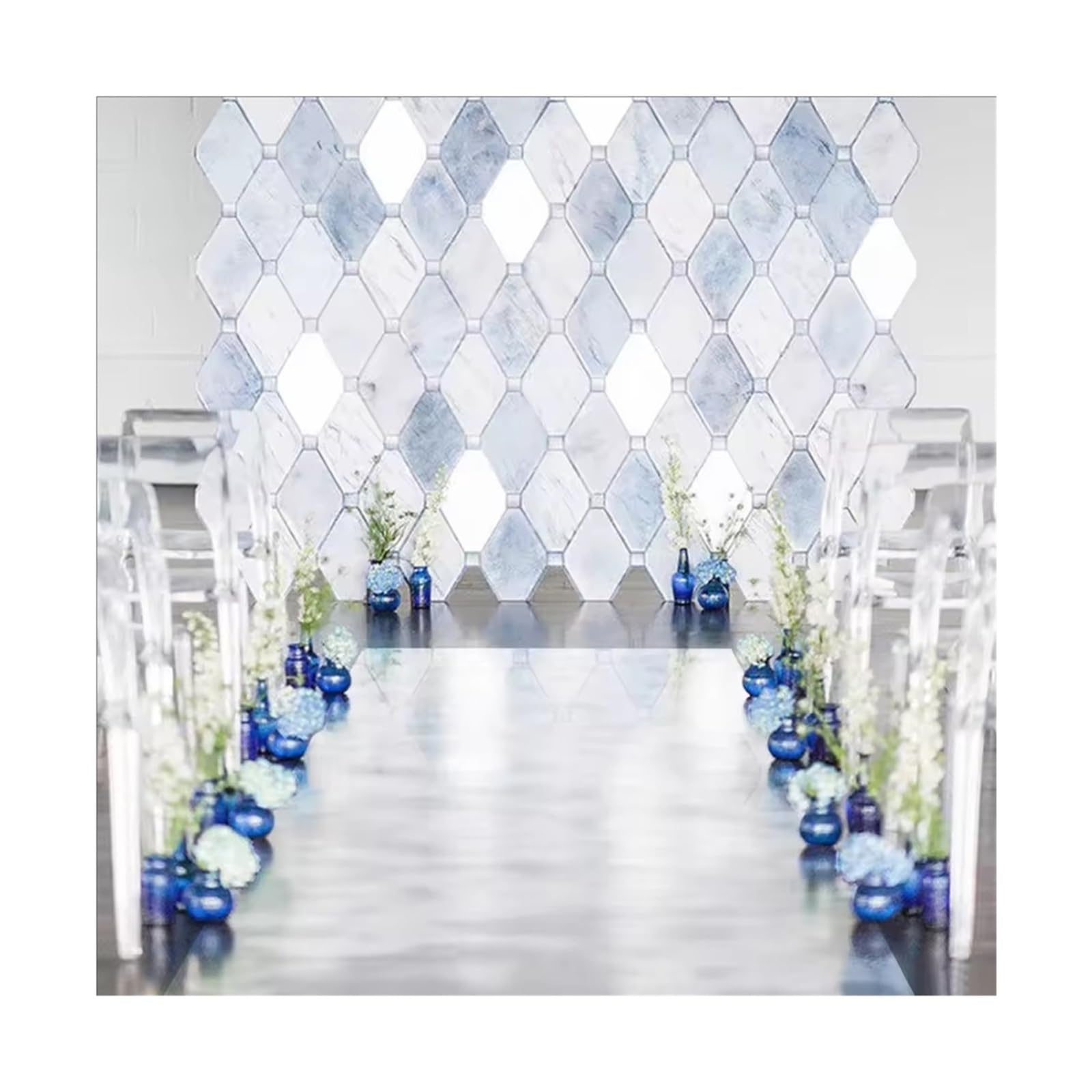 tappeto bianco matrimonio 10 pezzi dimensioni lucentezza argento specchio tappeto corridoio di nozze palcoscenico parete casa festa decorazione della tavola pannello(180cm)