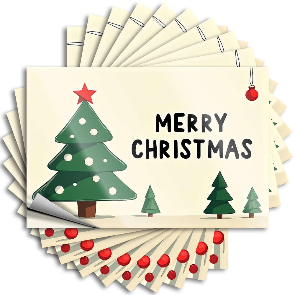 Fzfn Colour Bumper Half Haves Bottle Merry Christmas! - No Residue Decals For Teens(6X9cm)