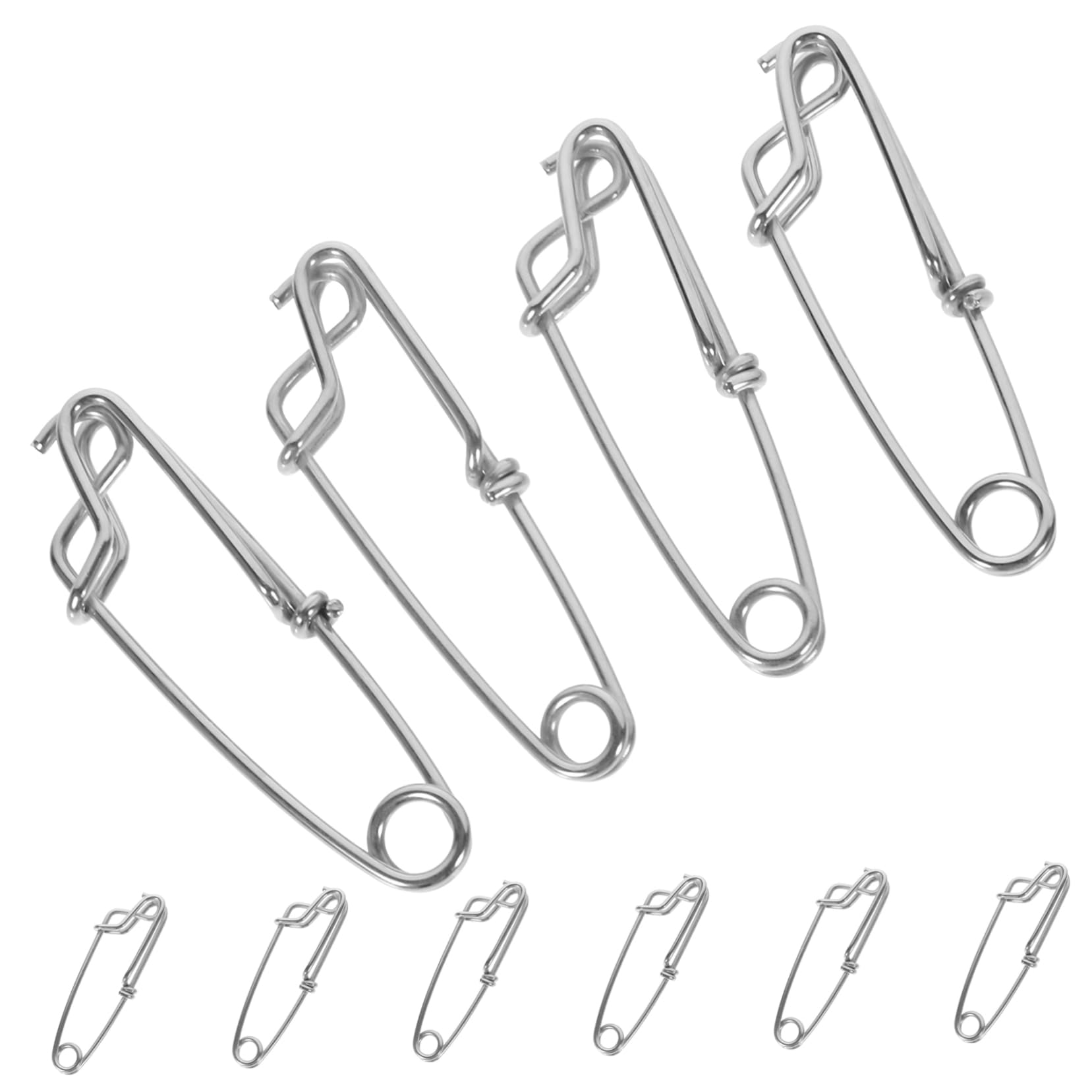 ibasenice Augenöffnerstift Fisch Angelzubehör Für Männer Angelclips Silver Rostfreier Stahl
