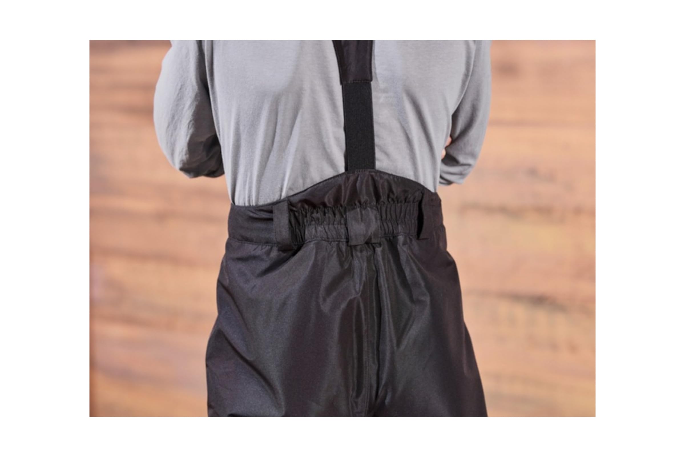 Generisch Skihose Schneehose Wind- und Wasserdicht Wasserabweisend Schwarz 146-152
