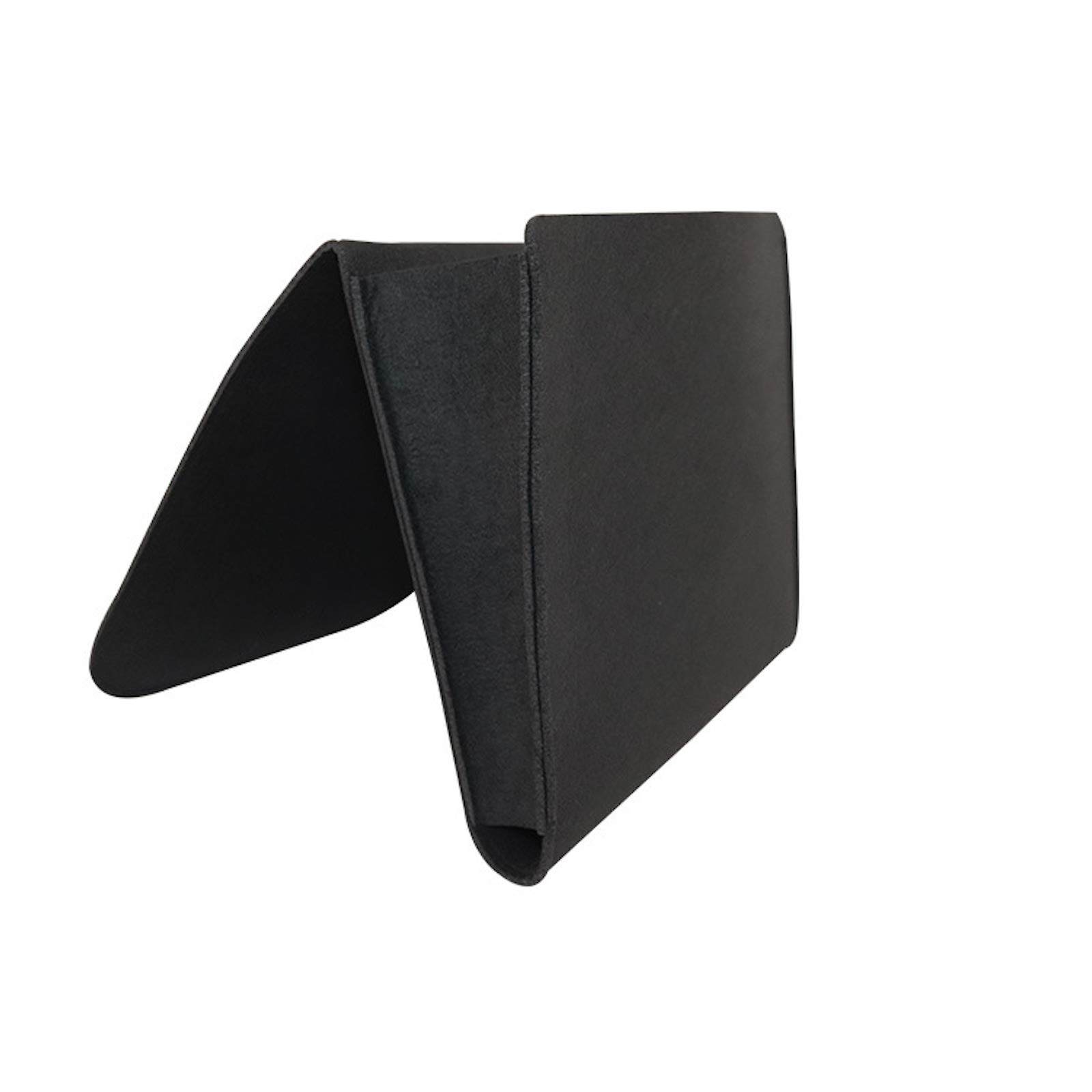 Elonglin Bedside Storage Pocket Thicker Felt Bed Hanging Storage Organizer, Convenient Open Bag for Phone, Remote, Magazines, Glasses, Pen for Bedroom, Sofa (Black with Hole)