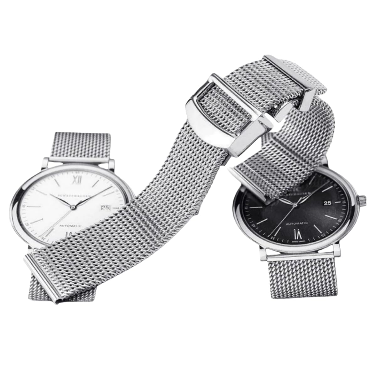 Correa Reloj Acero Inoxidable Brazalete Malla Metal Recambio 20mm 22mm Extremo Recto Eslabón para IWC Portofino