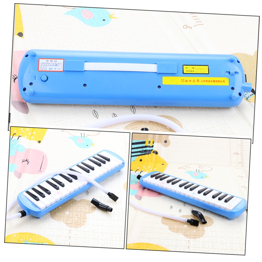 POPETPOP Piano Electrónico de Teclas Color Azul y Melódica para Principiantes Instrumento Musical