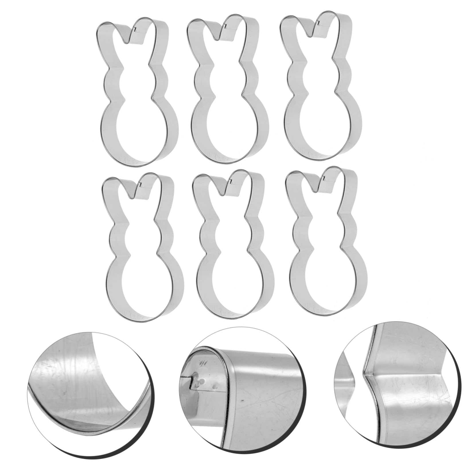 Ciieeo 5 Ensembles Emporte-pièce Lapin Emporte-pièces Fantômes Emporte-pièces Animaux Étain Accesoire Cuisine Easter Chocolate Moule À Biscuits Emporte-pièces En Métal Silver 6 Pièces * 5