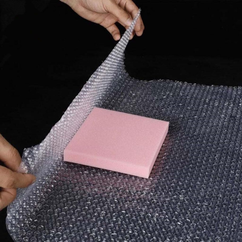 Verdickte Luftpolsterfolie, Rolle For Zerbrechliche Verpackungen | Luftgefüllte Zellen schützen Gegenstände und füllen Hohlräume. Leicht reißbar, 15–100 cm.(W 40cm x L 3M)
