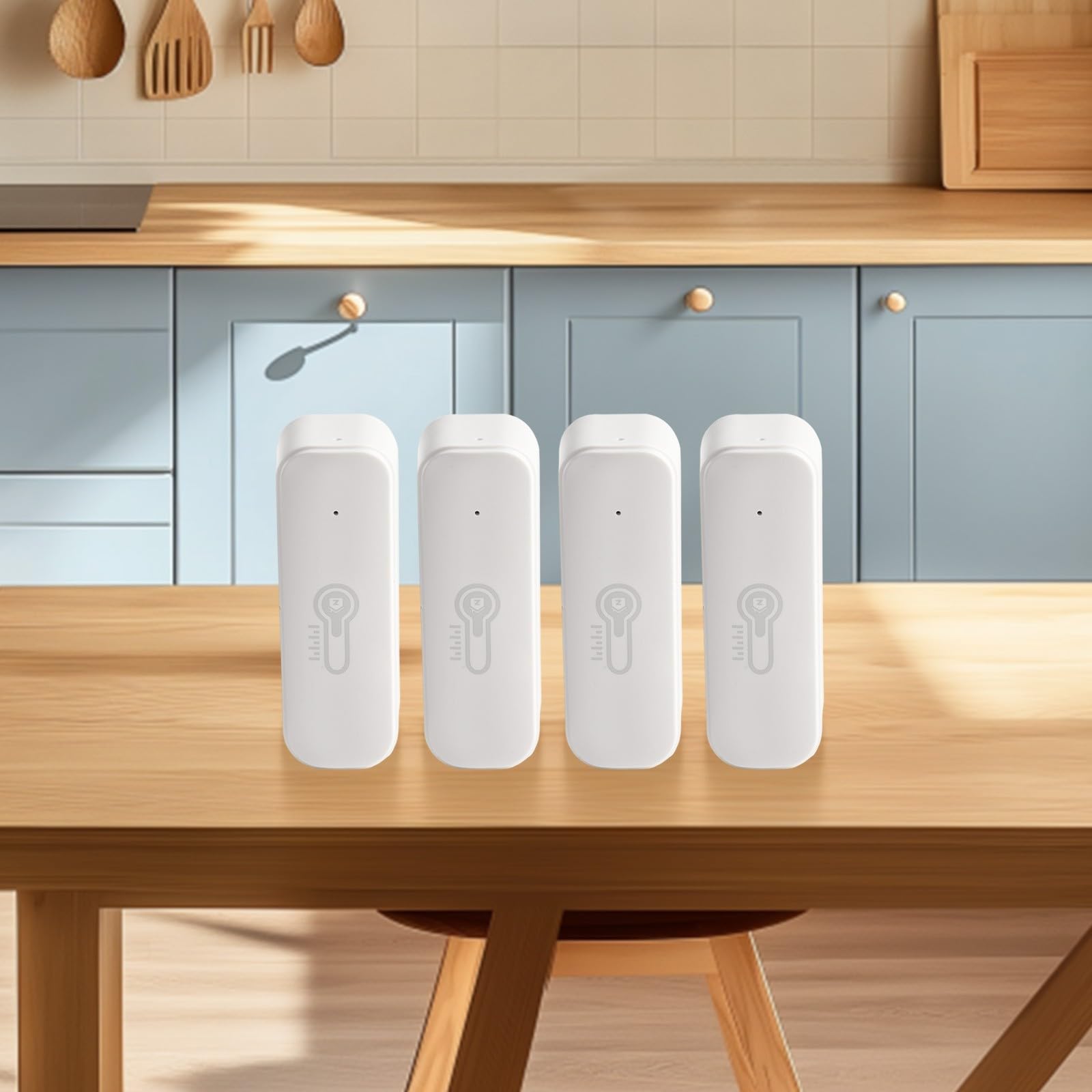 Alertas inteligentes de temperatura con sensor Tuya para zigbee monitorea fácilmente las condiciones interiores con características personalizables (4 piezas)